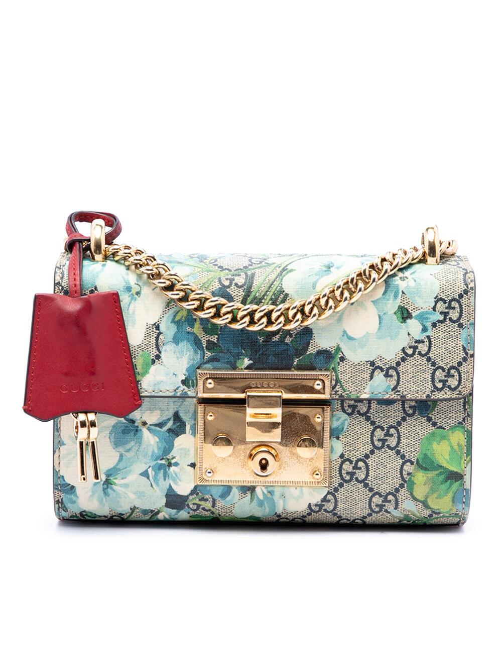 Gucci Padlock Shoulder Bag Blooms Print #376055G86B